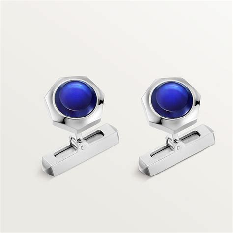 cartier blue cufflinks